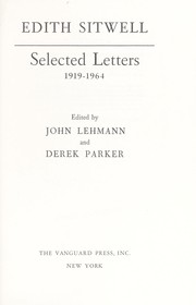 Cover of: Selected letters, 1919-1964.