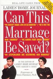 Cover of: Can this marriage be saved?: real-life cases from the most popular, most enduring women's magazine feature in the world