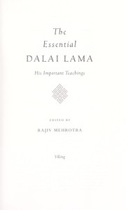 Cover of: Essential Dalai lama: his important teachings