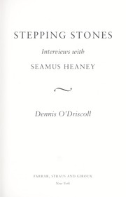 Cover of: Stepping stones by Dennis O'Driscoll