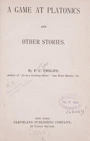 Cover of: A game at platonics: and other stories