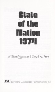 Cover of: State of the Nation, 1974