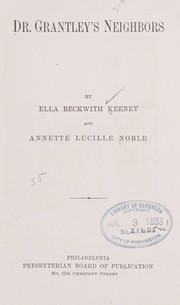 Cover of: Dr. Grantley