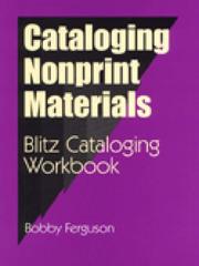 Cover of: Cataloging nonprint materials: blitz cataloging workbook