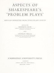 Cover of: Aspects of Shakespeare's p̀roblem plays': articles reprinted from Shakespeare survey