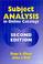 Cover of: Subject analysis in online catalogs