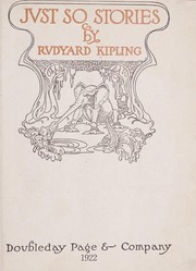 Cover of: Just so stories by Rudyard Kipling