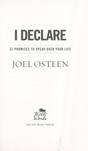 I declare by Joel Osteen