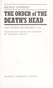 Cover of: The Order of the Death's Head by 