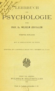 Cover of: Lehrbuch der Psychologie