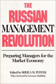 Cover of: The Russian Management Revolution: Preparing Managers for the Market Economy
