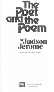 Cover of: The poet and the poem