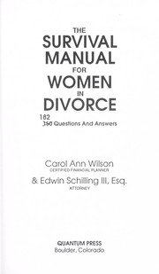 Cover of: Survival Manual for Women in