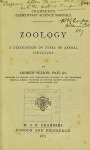 Cover of: Zoology: a description of types of animal structure