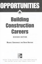 Cover of: Opportunities in building construction careers