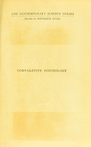 Cover of: An introduction to comparative psychology