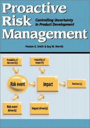 Cover of: Proactive Risk Management  by Preston G. Smith, Guy M. Merritt
