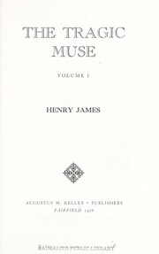 Cover of: The tragic muse by Henry James