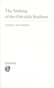 Cover of: The Sinking of the Odradek Stadium