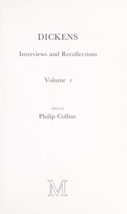 Cover of: Dickens, interviews and recollections