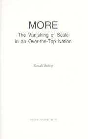 Cover of: More by Ronald Bishop
