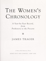 Cover of: The women's chronology by James Trager