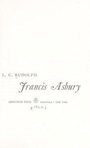 Francis Asbury by L. C. Rudolph