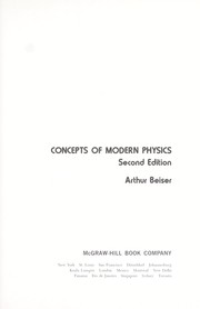 Cover of: Concepts of modern physics.