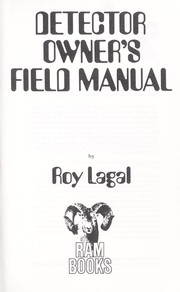Cover of: Detector Owner's Field Manual