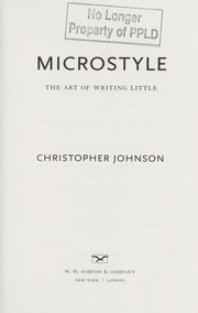 Cover of: Microstyle: the art of writing little
