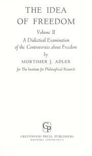 Cover of: The idea of freedom