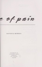 The culture of pain by David B. Morris