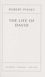 Cover of: The life of David by Robert Pinsky