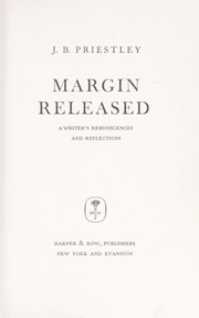 Cover of: Margin released: a writer's reminiscences and reflections.