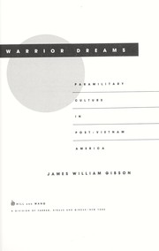 Cover of: Warrior dreams by James William Gibson