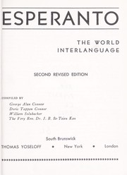 Cover of: Esperanto, the world interlanguage