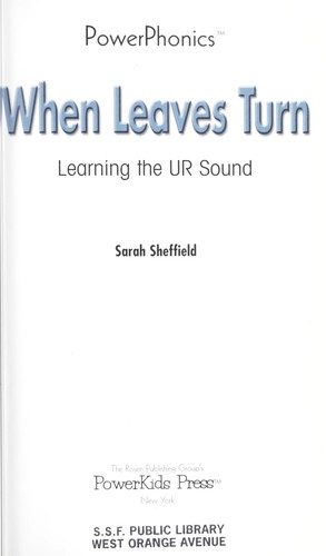 When leaves turn : learning the UR sound by
