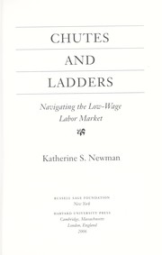 Cover of: Chutes and ladders by Katherine S. Newman