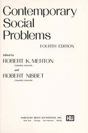 Cover of: Contemporary social problems