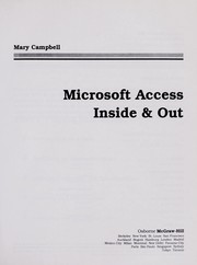Microsoft Access inside & out by Mary V. Campbell