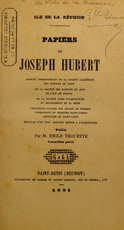 Cover of: Papiers de Joseph Hubert
