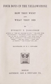Cover of: Four boys in the Yellowstone