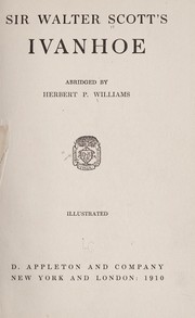 Cover of: Sir Walter Scott's Ivanhoe by Sir Walter Scott