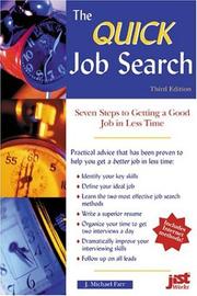 The quick job search by J. Michael Farr
