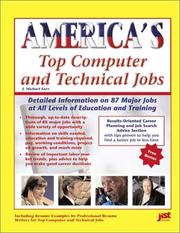 Cover of: America's Top Computer and Technical Jobs: Detailed Information on 112 Major Jobs at All Levels of Education and Training (America's Top Jobs Series)