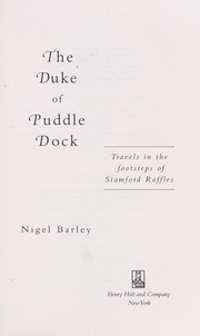 The Duke of Puddle Dock by Nigel Barley
