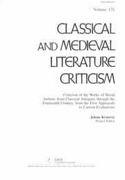 Classical and medieval literature criticism by Jelena O. Krstovic