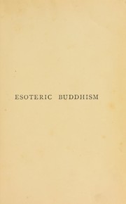 Cover of: Esoteric Buddhism
