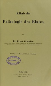 Cover of: Klinische Pathologie des Blutes