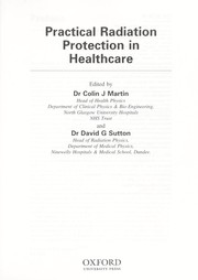Practical radiation protection in healthcare by C. J. Martin, G. D. Sutton